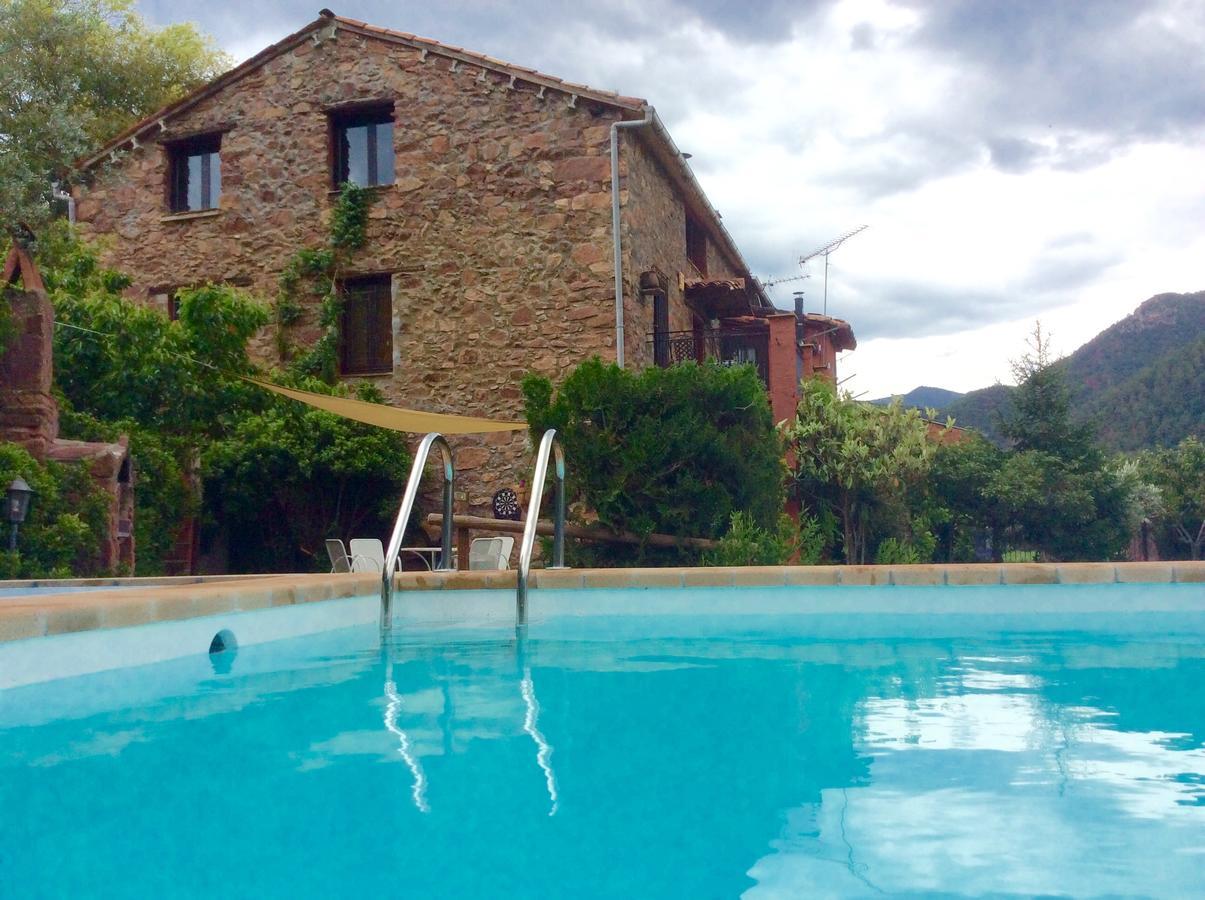 Casa Rural Con Piscina Y Vistas Al Valle - Cal Pallares Argestues ภายนอก รูปภาพ